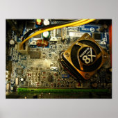 Computermainboard Poster (Voorkant)