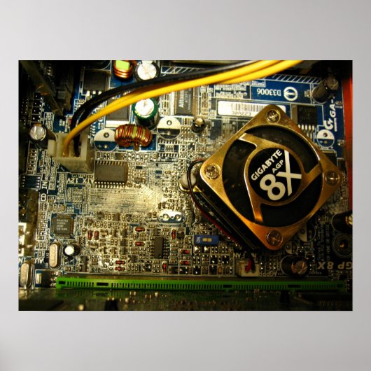 Computermainboard Poster (Voorkant)