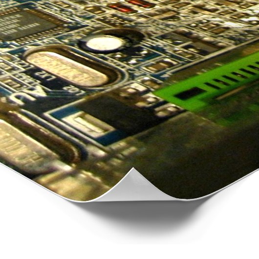 Computermainboard Poster (Hoek)