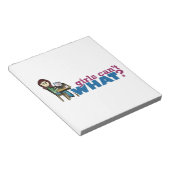 Computermeisje - Licht Notitieblok (Schuin)