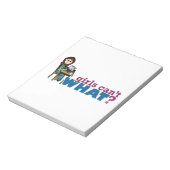 Computermeisje - Licht Notitieblok (Linkerzijde)