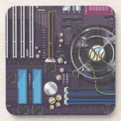 Computermoederbord Bier Onderzetter (Voorkant)