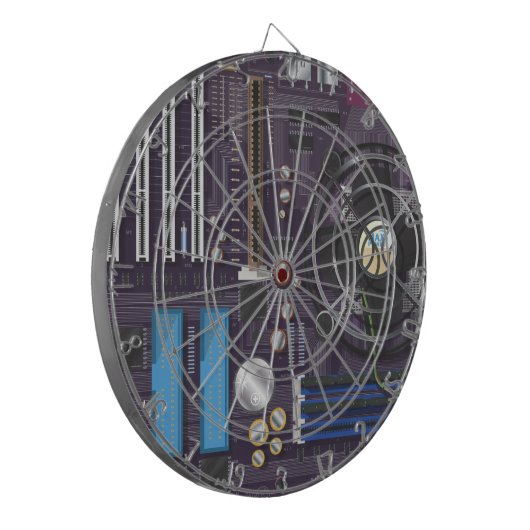 Computermoederbord Dartbord (Voorkant Links)