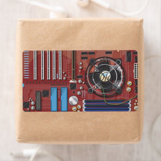 Computermoederbord Etiket (Insitu)