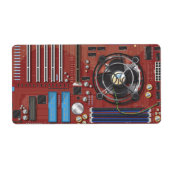 Computermoederbord Etiket (Voorkant)