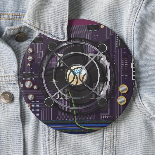 Computermoederbord Ronde Button 6,0 Cm (In situ)