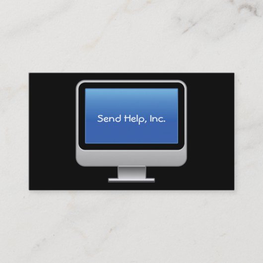 Computermonitor Visitekaartje (Voorkant)
