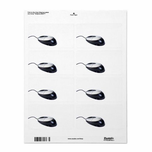 Computermuis Etiket (Full Sheet)