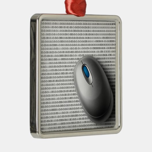 Computermuis Metalen Ornament (Rechts)