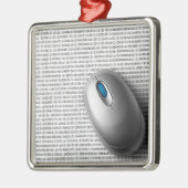 Computermuis Metalen Ornament (Links)