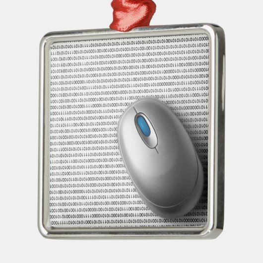 Computermuis Metalen Ornament (Links)