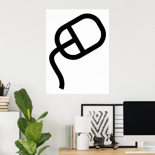 Computermuis Poster (Thuiskantoor)