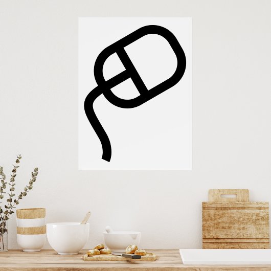 Computermuis Poster (Keuken)