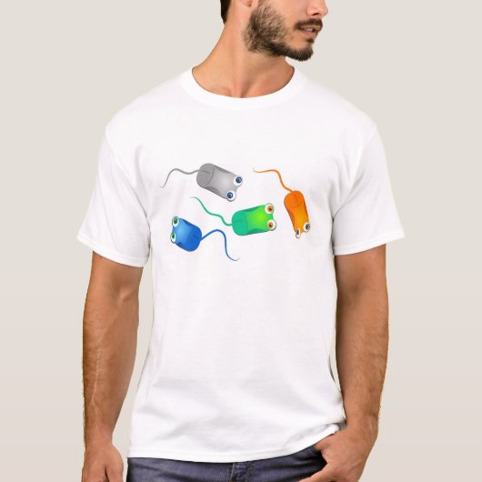 Computermuizen T-shirt (Voorkant)