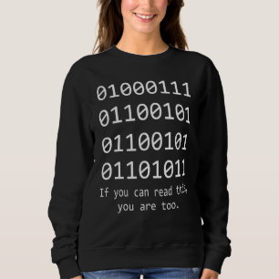 Computernerd binaire code programmeringscodeprogra trui