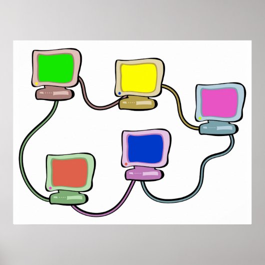 Computernetwerk Poster (Voorkant)