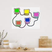 Computernetwerk Poster (Keuken)