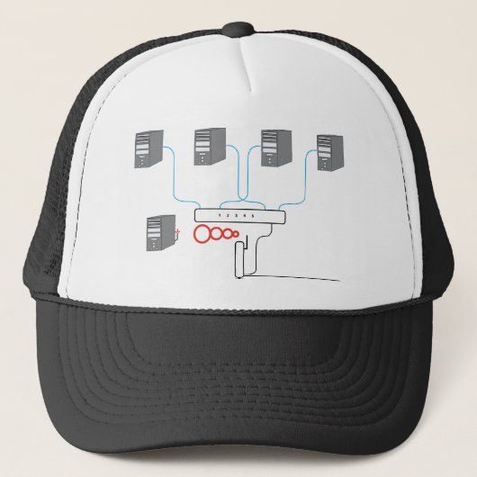 Computernetwerk Trucker Pet (Voorkant)