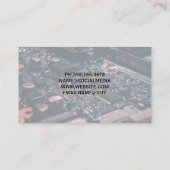 Computeronderdelen | Hardwaretechnische achtergron Visitekaartje (Achterkant)