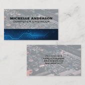 Computeronderdelen | Hardwaretechnische achtergron Visitekaartje (Voorkant / Achterkant)