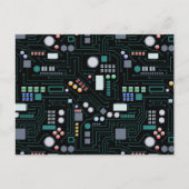 Computerprintplaatpatroon feestdagenkaart (Voorkant)