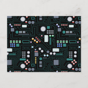 Computerprintplaatpatroon feestdagenkaart