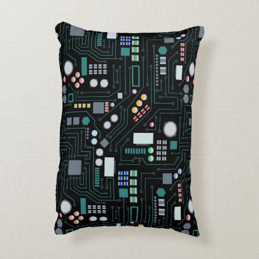 Computerprintplaatpatroon Kantoor Decor Accent Kussen (Achterkant (Verticaal))