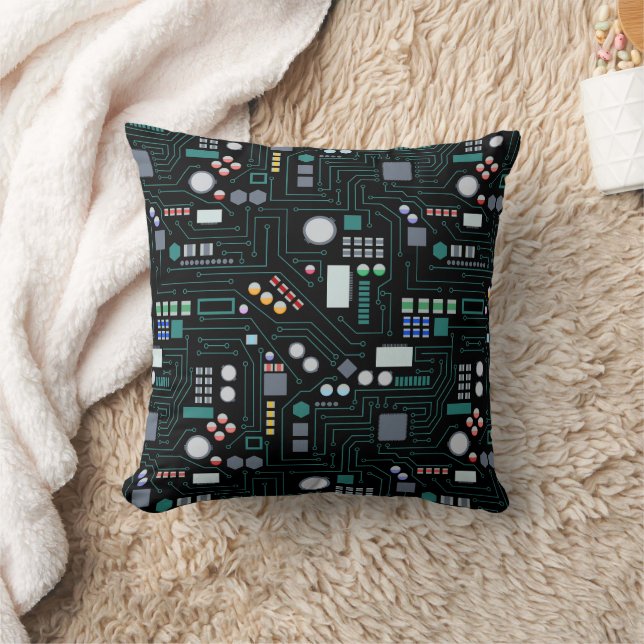 Computerprintplaatpatroon Kantoor Decor Kussen (Deken)