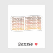Computerproduct Tomografietechnoloog, radioloog XR Sticker (Vel)