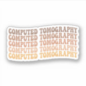 Computerproduct Tomografietechnoloog, radioloog XR Sticker (Voorkant)