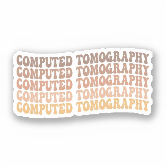 Computerproduct Tomografietechnoloog, radioloog XR Sticker (Voorkant)