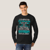 Computerprogramma's die wij Precision-werkwijzen T-shirt (Voorkant volledig)