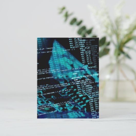 Computerprogrammering Briefkaart (Staand voorkant)