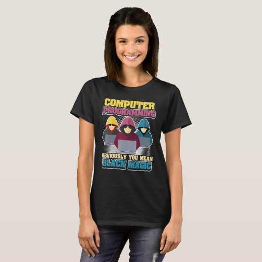 Computerprogrammering T-shirt (Voorkant volledig)