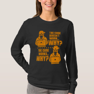 Computerprogrammeur de Code werkt waarom muren T-shirt