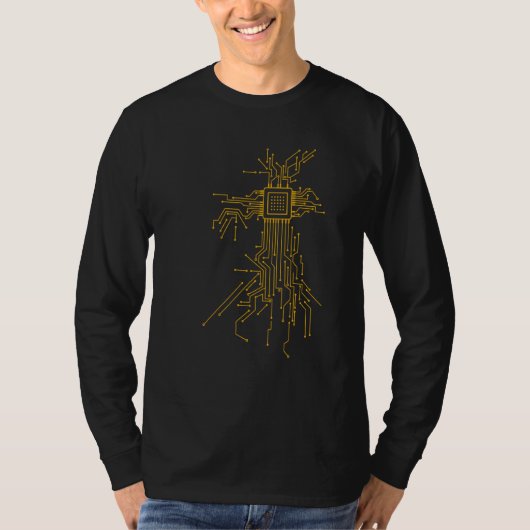 Computerprogrammeur en computergamer Geek Nerd Cpu T-shirt (Voorkant)