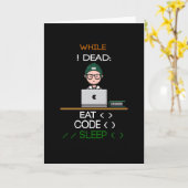 Computerprogrammeur en -ontwikkelaar kaart (Gele Bloem)