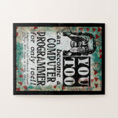 Computerprogrammeur - Funny  Retro Legpuzzel (Horizontaal)