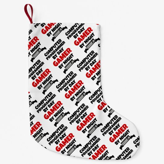 Computerprogrammeur Gamer Kleine Kerstsok (Voorkant)