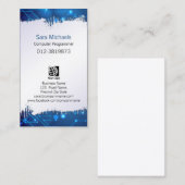 Computerprogrammeur Gekopieerde papieren blauwe ci Visitekaartje (Voorkant / Achterkant)