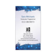 Computerprogrammeur Gekopieerde papieren blauwe ci