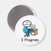 Computerprogrammeur Magneet (Voorkant / Achterkant)
