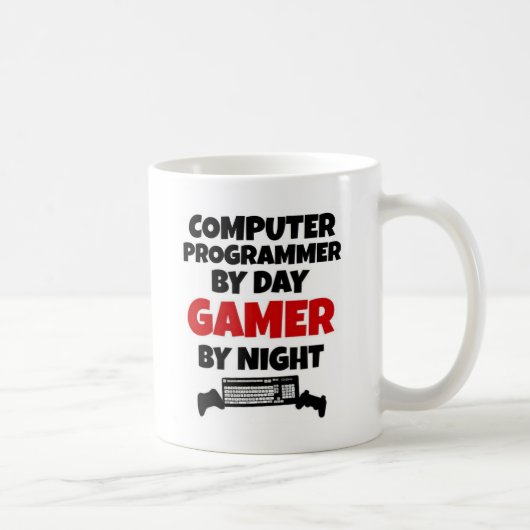 Computerprogrammeur van Day Gamer by Night Koffiemok (Rechts)