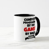 Computerprogrammeur van Day Gamer by Night Mok (Voorkant rechts)
