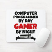 Computerprogrammeur van Day Gamer by Night Muismat (Met muis)