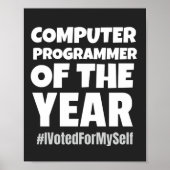 computerprogrammeur van het jaar poster (Voorkant)