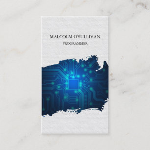 Computerprogrammeur voor elektronische schakelinge visitekaartje