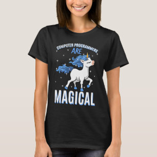 Computerprogrammeurs zijn Magische Unicorn Coder P T-shirt