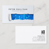 Computerreparatie Geripte papieren elektronische c Visitekaartje (Voorkant / Achterkant)