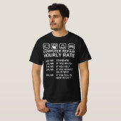 Computerreparatie - IT-beek met uursnelheid T-shirt (Voorkant volledig)